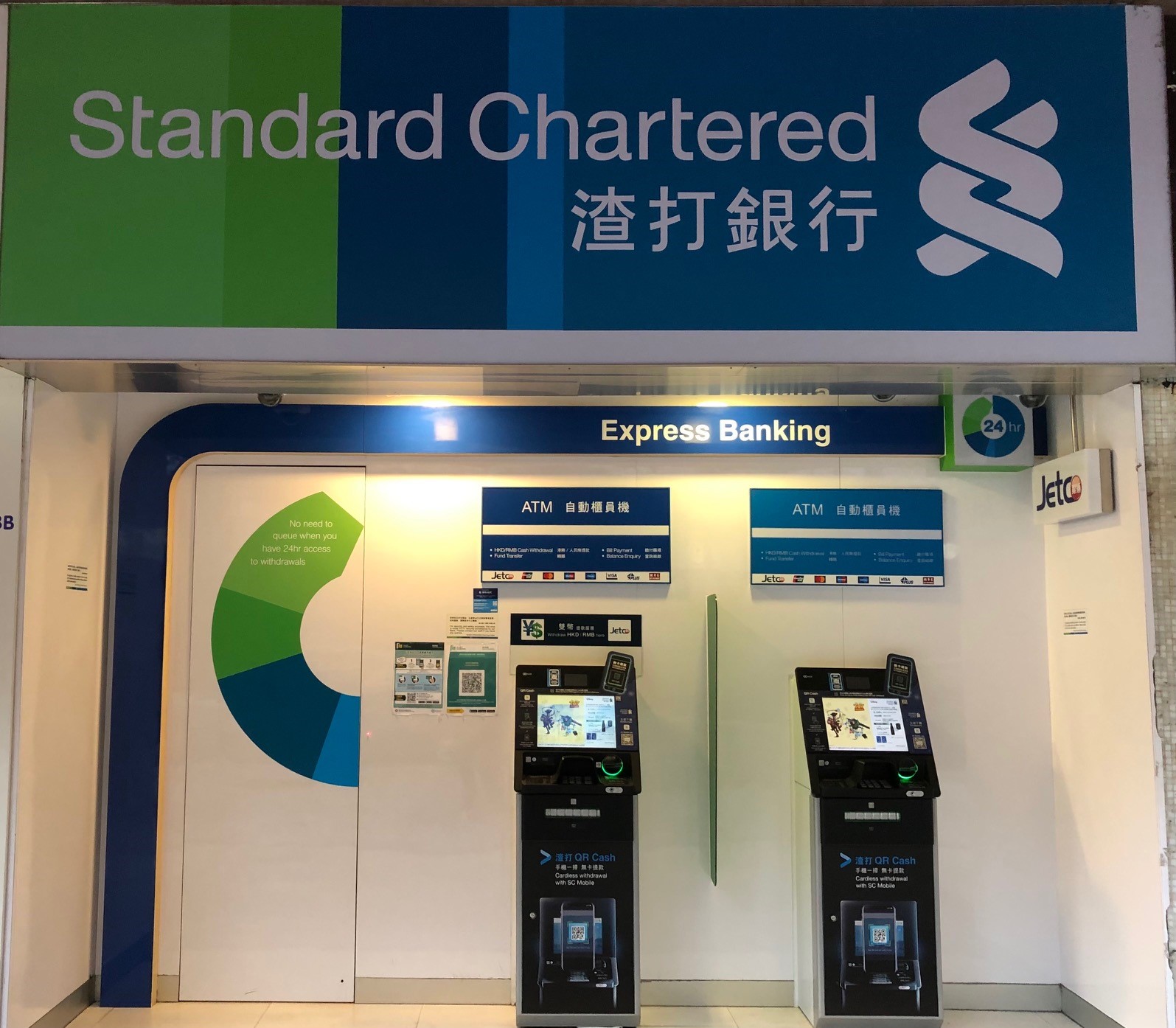 渣打銀行自動櫃員機